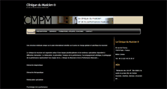 Desktop Screenshot of cliniquedumusicien.com