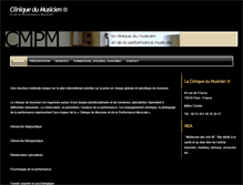 Tablet Screenshot of cliniquedumusicien.com